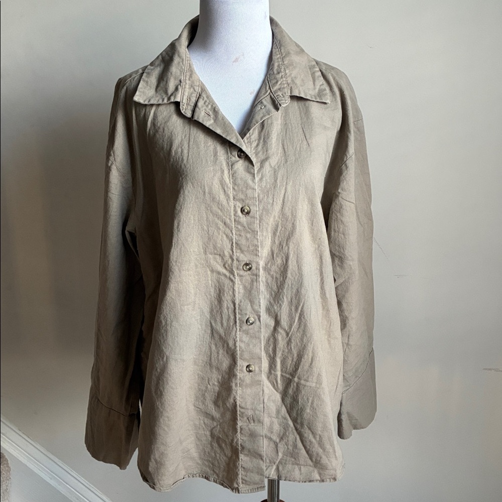 H&M Linen Button Down Shirt(13)